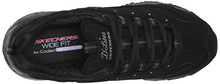 Load image into Gallery viewer, Skechers Sport womens D'LITES FRESH START Memory Foam Lace-up Sneaker,Black Silver,6.5 M US
