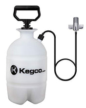 Load image into Gallery viewer, Kegco Deluxe Hand Pump Pressurized Keg Beer Cleaning Kit with 32 Ounce National Chemicals Beer Line Cleaner,Black