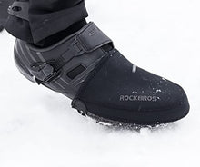 Load image into Gallery viewer, ROCKBROS Cycling Shoe Covers Toe Covers Winter Toe Warmers Cycling Overshoes Protectors Kevlar Black 1 Pair L/XL(7-12US)