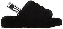 Load image into Gallery viewer, UGG Women's Fluff Yeah Slide Slipper, Black, 8