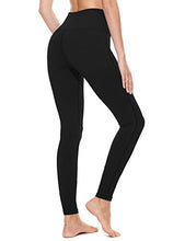 Load image into Gallery viewer, BALEAF Women's Yoga Leggings High Waisted Tummy Control Pants Non See-Through Fabric Black Size L