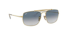 Load image into Gallery viewer, Ray-Ban Unisex-Adult RB3560 The Colonel Sunglasses, Gold/Blue Gradient, 58 mm