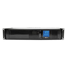 Load image into Gallery viewer, Tripp Lite SMART1500LCD 1500VA Smart UPS Battery Back Up, 900W Rack-Mount/Tower, LCD, AVR, USB, DB9, 3 Year Warranty & Dollar 250,000 Insurance Black
