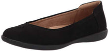 Load image into Gallery viewer, Naturalizer Women's Flexy Ballet Flat, Black Leather, 7