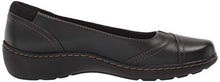 Load image into Gallery viewer, Clarks womens Cora Eliza Ballet Flat, Black Leather, 9 US