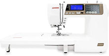 Load image into Gallery viewer, Janome 4120QDC Computerized Sewing Machine (New 2020 Tan Color) w/Hard Case + Extension Table + Instructional DVD + 1/4" Seam Foot w/Guide + Overedge Foot + Zig Zag Foot + Buttonhole Foot + More!