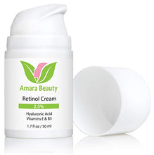 Load image into Gallery viewer, Retinol Cream for Face 2.5% with Hyaluronic Acid & Vitamins E & B5, 1.7 fl. oz.