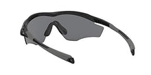 Load image into Gallery viewer, Oakley Men's OO9343 M2 Frame XL Shield Sunglasses, Polished Black/Grey, 45 mm