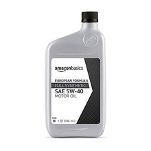 Load image into Gallery viewer, Amazon Basics Full Synthetic Motor Oil - 5W-20 - 1 Quart - 6 Pack