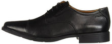 Load image into Gallery viewer, Clarks Men's Tilden Cap Oxford Shoe,Black Leather,10 M US