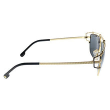 Load image into Gallery viewer, Versace VE 2202 143687 Black and Gold Metal Geometric Sunglasses Grey Lens