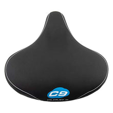 Load image into Gallery viewer, Sunlite Cloud-9 Bicycle Suspension Cruiser Saddle, Cruiser Gel, Tri-color Black