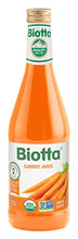 Load image into Gallery viewer, Biotta Organic Carrot Juice - 100% Juice Superfood For Optimal Eye Health, Immune Support & Muscle Recovery - Excellent Source of Vitamin A & Good Source of Potassium - (16.9 Fl Oz, Pk of 6)