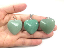 Load image into Gallery viewer, You are My Only Love Natural Aventurine Gemstone Large Heart Pendant Necklace Healing Crystals Reiki Chakra Gem Stone 18 Inch GGP8-3