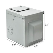 Load image into Gallery viewer, MICTUNING 50 Amp 125/250 Volt RV Power Outlet Box, Electrical NEMA 14-50R Receptacle Panel Enclosed Lockable Weatherproof Outdoor Electric Car Generator for RV Camper Travel Trailer Motorhome