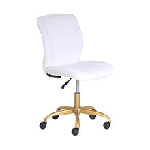Load image into Gallery viewer, Mainstays White Plush Velvet Office Chair