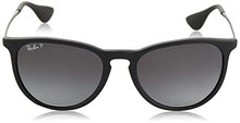 Load image into Gallery viewer, Ray-Ban unisex adult Rb4171 Erika Sunglasses, Black Rubber/Grey Gradient Grey Polarized, 54 mm US
