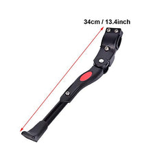 Load image into Gallery viewer, LERTREE Bicycle Kickstand Aluminum Alloy Kickstand Adjustable Bike Side Stand Cycling Accessories (Black)