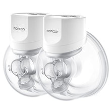 Load image into Gallery viewer, Momcozy S12 Pro Wearable Breast Pump, Double Hands-Free Pump with Comfortable Double-Sealed Flange, 3 Modes & 9 Levels Electric Pump Portable, Smart Display, 24mm, 2 Pack