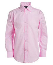 Load image into Gallery viewer, Tommy Hilfiger Boys' Big Long Dress Shirt, Collared Button-Down with Cuff Sleeves, Gingham, Light Pink, 14