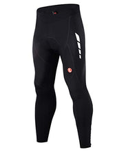 Load image into Gallery viewer, Souke Sports Men's Thermal Fleece Cycling Pants 4D Padded Bike Biking Tights for Winter (Fleece Black, Large)