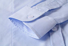 Load image into Gallery viewer, Women's Formal Work Wear Button Down Simple Shirt (225 Light Blue, XL)