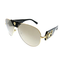 Load image into Gallery viewer, Versace Mens Sunglasses Gold/Brown Metal - Non-Polarized - 62mm