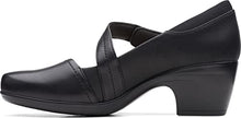 Load image into Gallery viewer, Clarks Emily Pearl Black Synthetic/Leather Combi 7.5 B (M)
