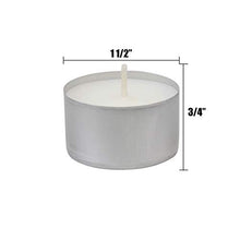 Load image into Gallery viewer, Stonebriar 6-7 Hour Long Burning Unscented Tea Light Candles, 200 Pack, White