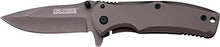 Load image into Gallery viewer, TF-848-MC Tac Force TF-848 Spring Assist Folding Knife, Grey Titanium Straight Edge Blade, Grey Handle, 3.5" Closed