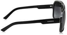Load image into Gallery viewer, Carrera CA33/S Pilot Sunglasses, Black Cry Grey Frame/Dkgray Gradient Lens, 62 mm