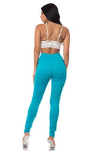 Load image into Gallery viewer, Aphrodite High Waisted Jeans for Women - High Rise Waist Skinny Womens Jeans with Round Back Pockets 1166 Turquoise 7