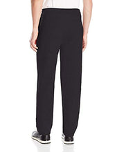 Load image into Gallery viewer, Hanes Men's EcoSmart Open Leg Pant with Pockets, black, S