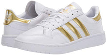 Load image into Gallery viewer, adidas Originals Women's Team Court Sneaker, FTWR White/Gold met./FTWR White, 11 M US
