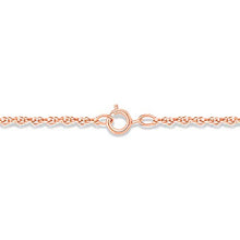 Load image into Gallery viewer, 10K Rose Gold Diamond Infinity Heart Pendant Necklace for Women (1/20 ct), 18”