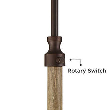 Load image into Gallery viewer, Jackson Bronze and Wood Grain Arc Floor Lamp - Franklin Iron Works