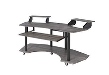 Load image into Gallery viewer, Acme Furniture Eleazar Music Recording Studio Desk, Black Oak