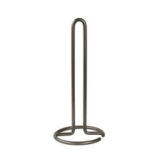 Load image into Gallery viewer, Spectrum Diversified Euro Holder for Kitchen Countertops, Bars & Dining Tables Steel Paper Towel Stand, Fits Standard & Jumbo Rolls, 1 EA, Industrial Gray