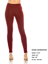 Load image into Gallery viewer, Pocket Jeggings Jeans Leggings Pants - Women Bottom Casual Comfy Slim Fit Denim Skinny Stretch (ONE, Ankle - Mocha)