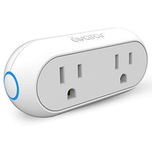 Load image into Gallery viewer, Smart Plugs That Work with Alexa, Google Home Assistant & IFTTT, Dual Sockets 2.4G WiFi Outlet Compatible with Avatar Controls, Smart Life & Tuya APP - Energy Monitoring, Timer, Group Remote Control