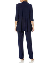Load image into Gallery viewer, R&M Richards Women's Lace ITY 2 Piece Pant Suit - Mother of The Bride Outfit, 6 Navy