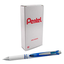Load image into Gallery viewer, Pentel EnerGel Pearl Deluxe RTX Liquid Gel Pen, (0.5mm), Fine Line, Needle Tip, Blue Ink, Box of 12 (BLN75PW-C)