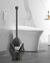 Load image into Gallery viewer, YANXUS Toilet Plunger with Holder, Efficient Plungers for Bathroom, Hideaway Toilet Plunger Heavy Duty, Drip-Free Toilet Bowl Plunger with Cover