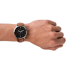Load image into Gallery viewer, Fossil Men's Neutra Quartz Stainless Steel and Leather Chronograph Watch, Color: Smoke, Amber (Model: FS5512)