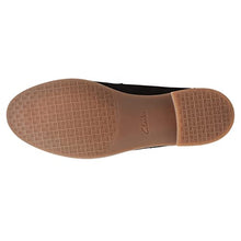 Load image into Gallery viewer, Clarks Women's Trish Rose Loafer, Black Suede, 7.5