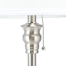 Load image into Gallery viewer, CO-Z Modern Floor lamp with White Shade and Steel Brushed Base, Standing Floor lamp for Living Room and Bedroom Bedside Corner, 58 Inches Contemporary Standing Lamp, ETL certificated.