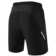 Load image into Gallery viewer, HMIYA Men's Casual Sports Quick Dry Workout Running or Gym Training Short with Zipper Pockets(White,S)