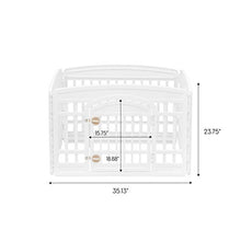 Load image into Gallery viewer, IRIS USA (586680) 24'' 4 Panel Exercise Pet Playpen with Door, White Cl-604E