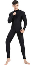 Load image into Gallery viewer, Speerise Mens Turtleneck Spandex Long Sleeve Unitard Bodysuit Dancewear, Black, XXL