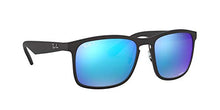 Load image into Gallery viewer, Ray-Ban Men's RB4264 Chromance Sunglasses, Matte Black/Polarized Blue Mirror, 58 mm